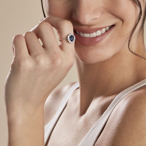 Bague Perez 2 Argent Blanc Oxyde De Zirconium - Bagues Solitaire Femme | Marc Orian