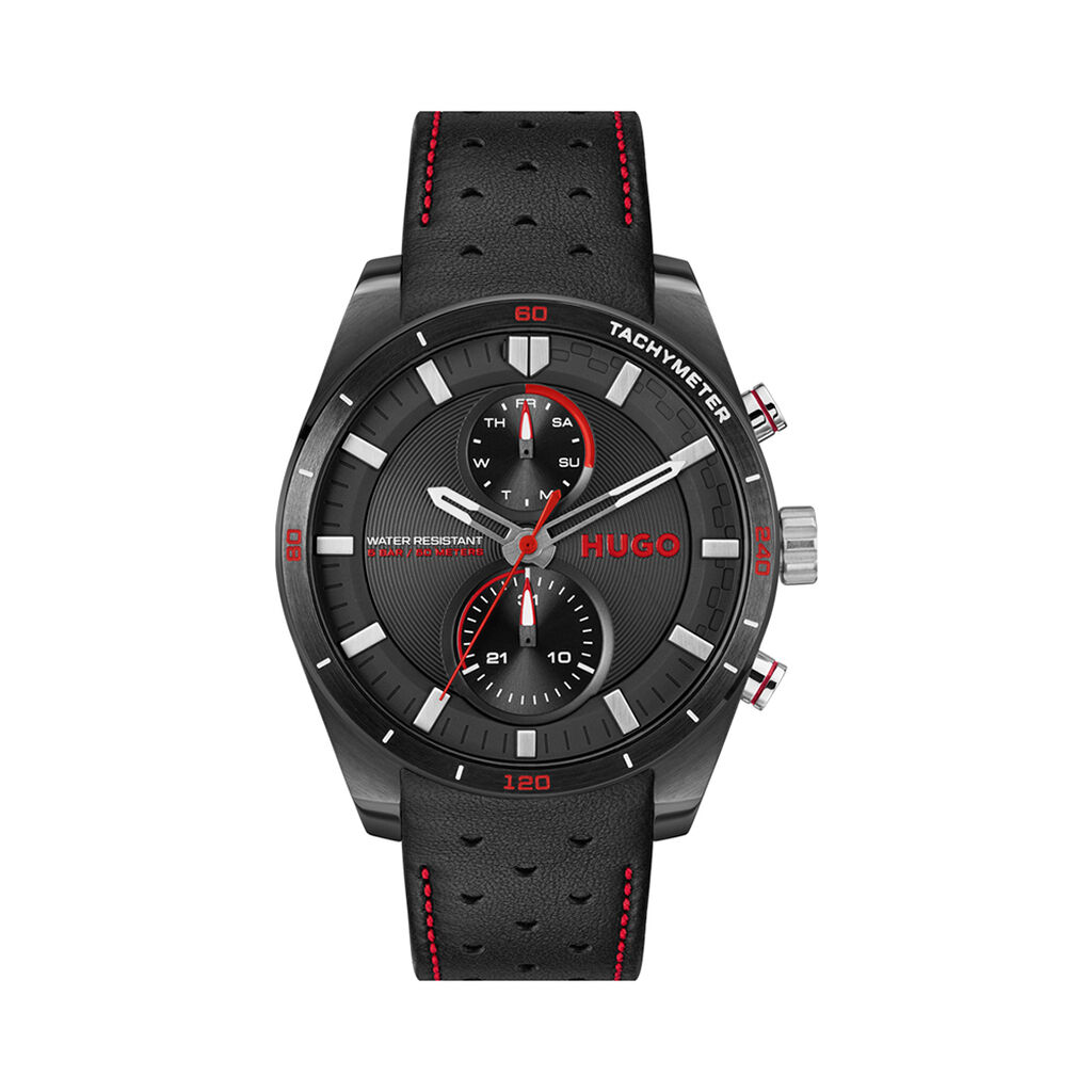Montre Hugo Fast Noir - Montres &eacute;tanches Homme | Marc Orian