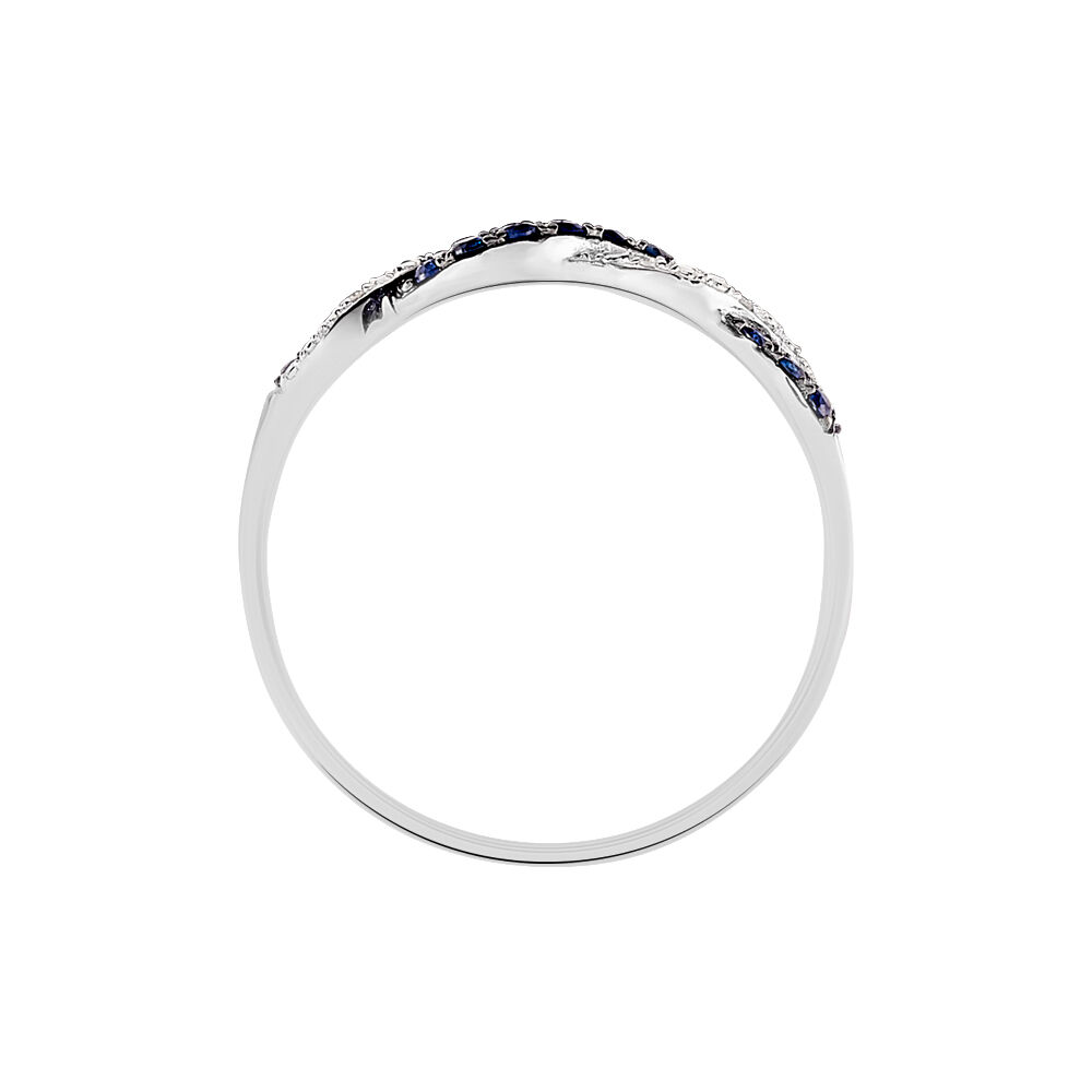 Bague Sofia Or Blanc Saphir Et Diamant - Bagues vintage Femme | Marc Orian