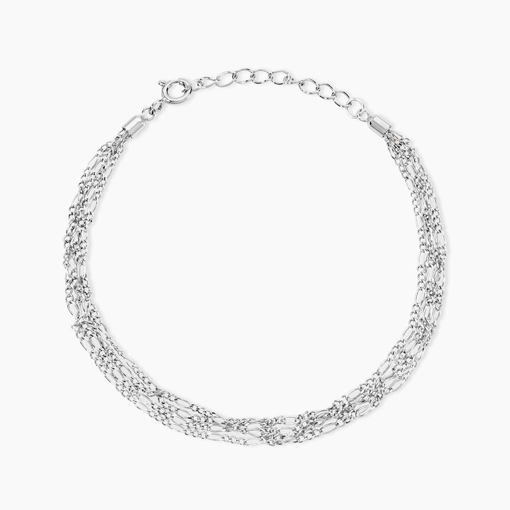 Bracelet Tango Argent Blanc - Bracelets Multirangs Femme | Marc Orian