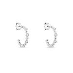 Cr&eacute;oles Argent Blanc Daren Oxydes De Zirconium - Cr&eacute;oles Femme | Marc Orian