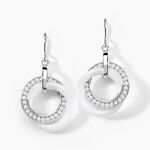 Boucles D'oreilles Pendantes Grizzel Argent Blanc Oxyde De Zirconium - Pendantes Femme | Marc Orian