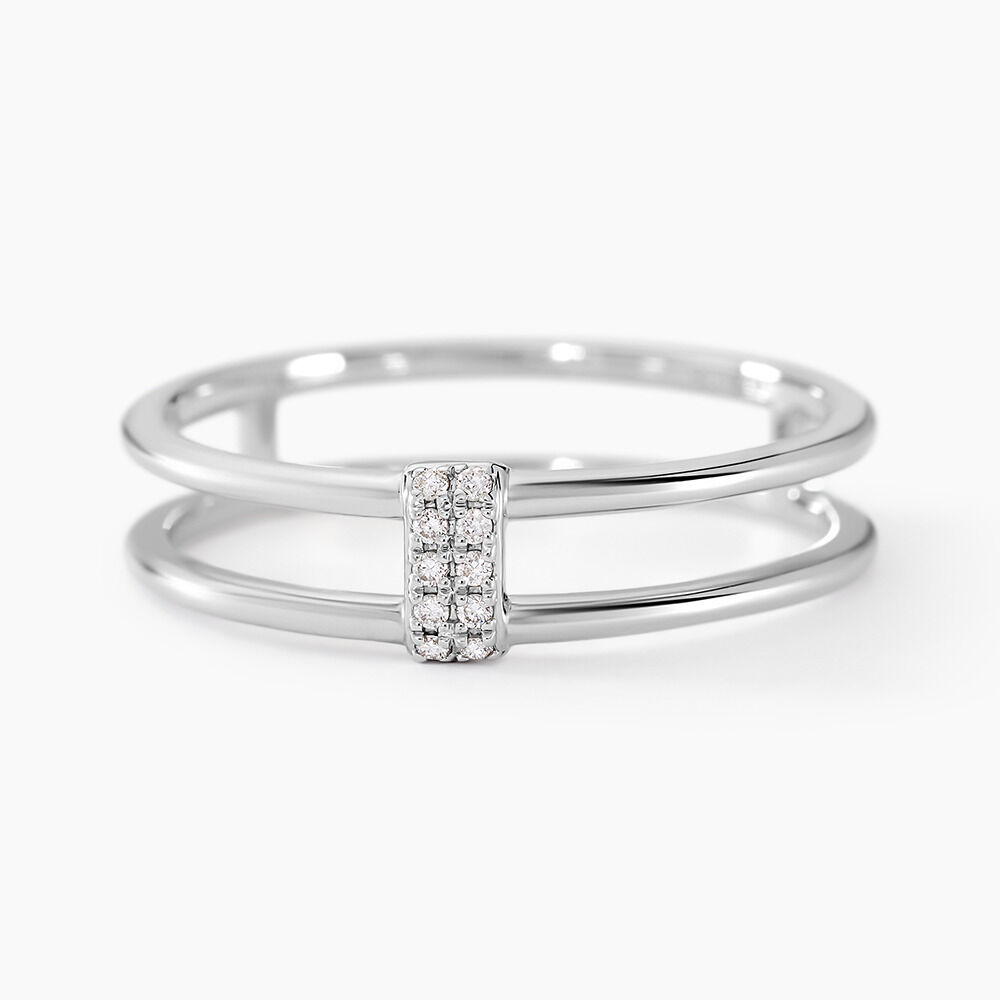 Bague Olimpia Argent Blanc Diamant Synthétique - Bagues avec pierre Femme | Marc Orian