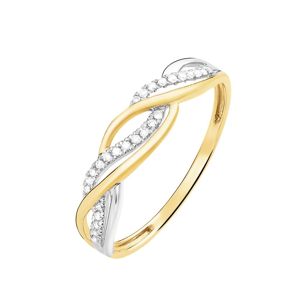 Bague Romane Or Jaune Diamant - Bagues pierres précieuses Femme | Marc Orian
