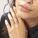 Bague Lilia Or Blanc Topaze - Bagues pierres fines Femme | Marc Orian