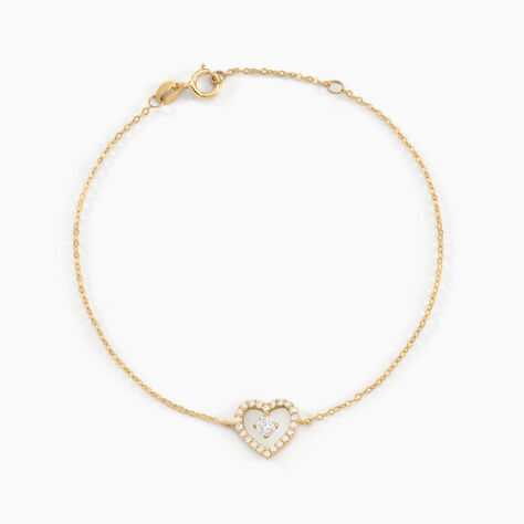 Bracelet Cortney Or Jaune Oxyde De Zirconium - Bracelets cha&icirc;nes Femme | Marc Orian