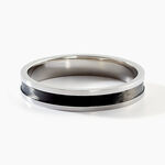 Alliance Navid Palladium Blanc Et Carbone - Alliances duo Unisex | Marc Orian