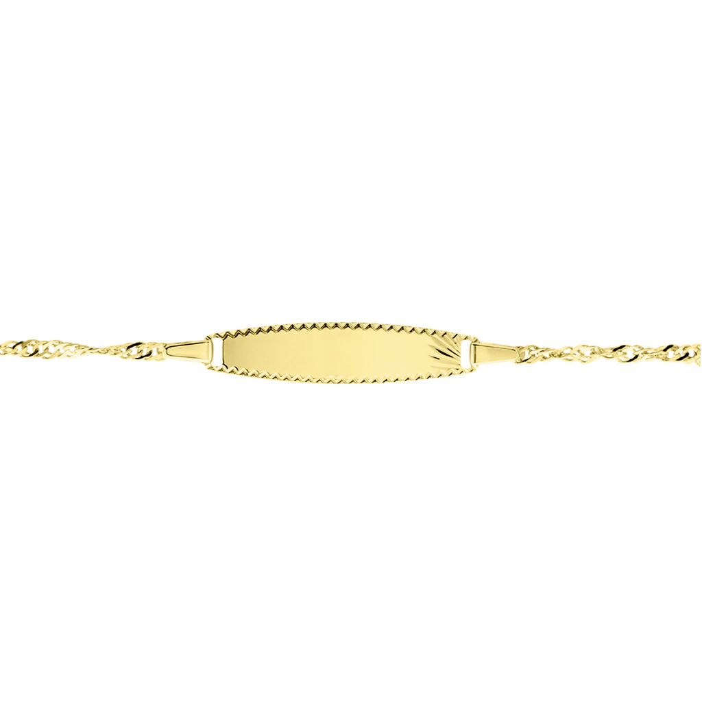 Bracelet Identite Bebe Or Jaune Ericka - Gourmettes Enfant | Marc Orian