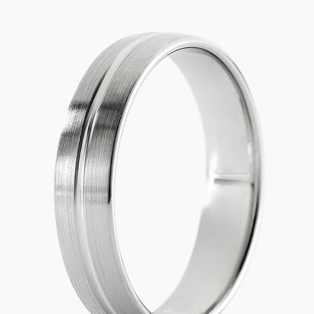 Alliance Alphonso Palladium Blanc - Alliances duo Unisex | Marc Orian