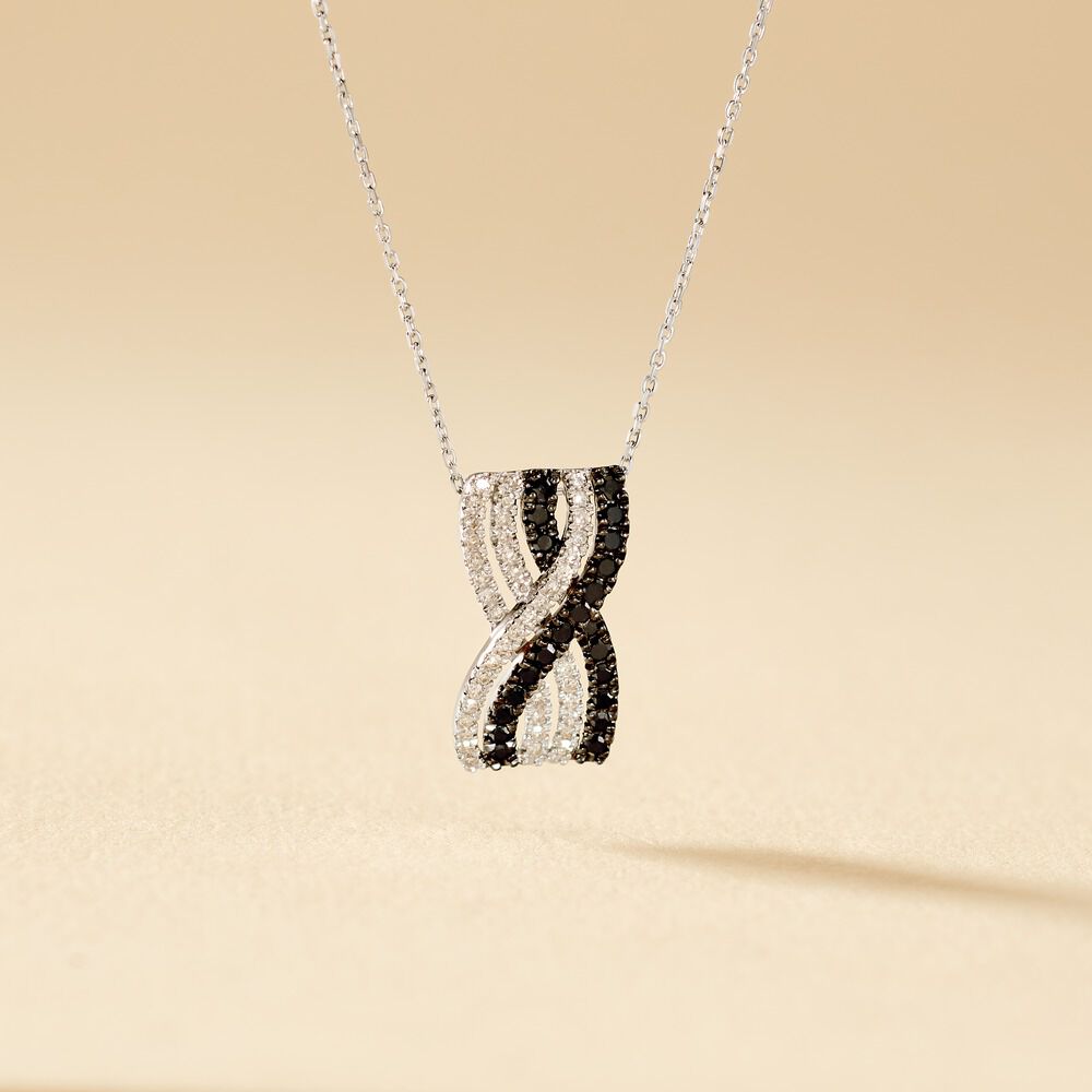 Collier Julianne Or Blanc Diamant - Colliers avec pierres Femme | Marc Orian
