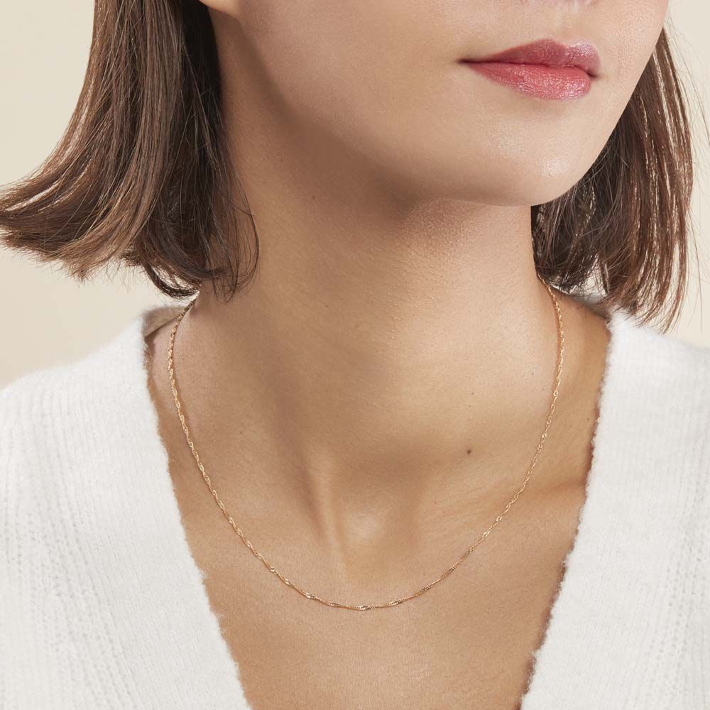 Chaîne Imanie Maille Singapour Or Jaune - Chaines Femme | Marc Orian