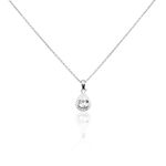 Collier Sylla Argent Blanc Oxyde De Zirconium - Colliers solitaires Femme | Marc Orian