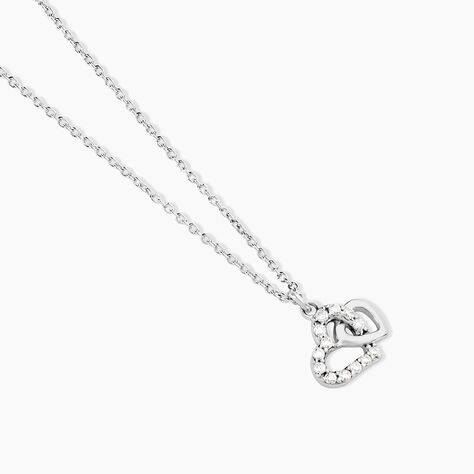 Collier Laugane Argent Blanc Oxyde De Zirconium - Nouveautés Femme | Marc Orian