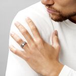 Bague Acier Blanc Jesper - Bijoux fantaisie Homme | Marc Orian