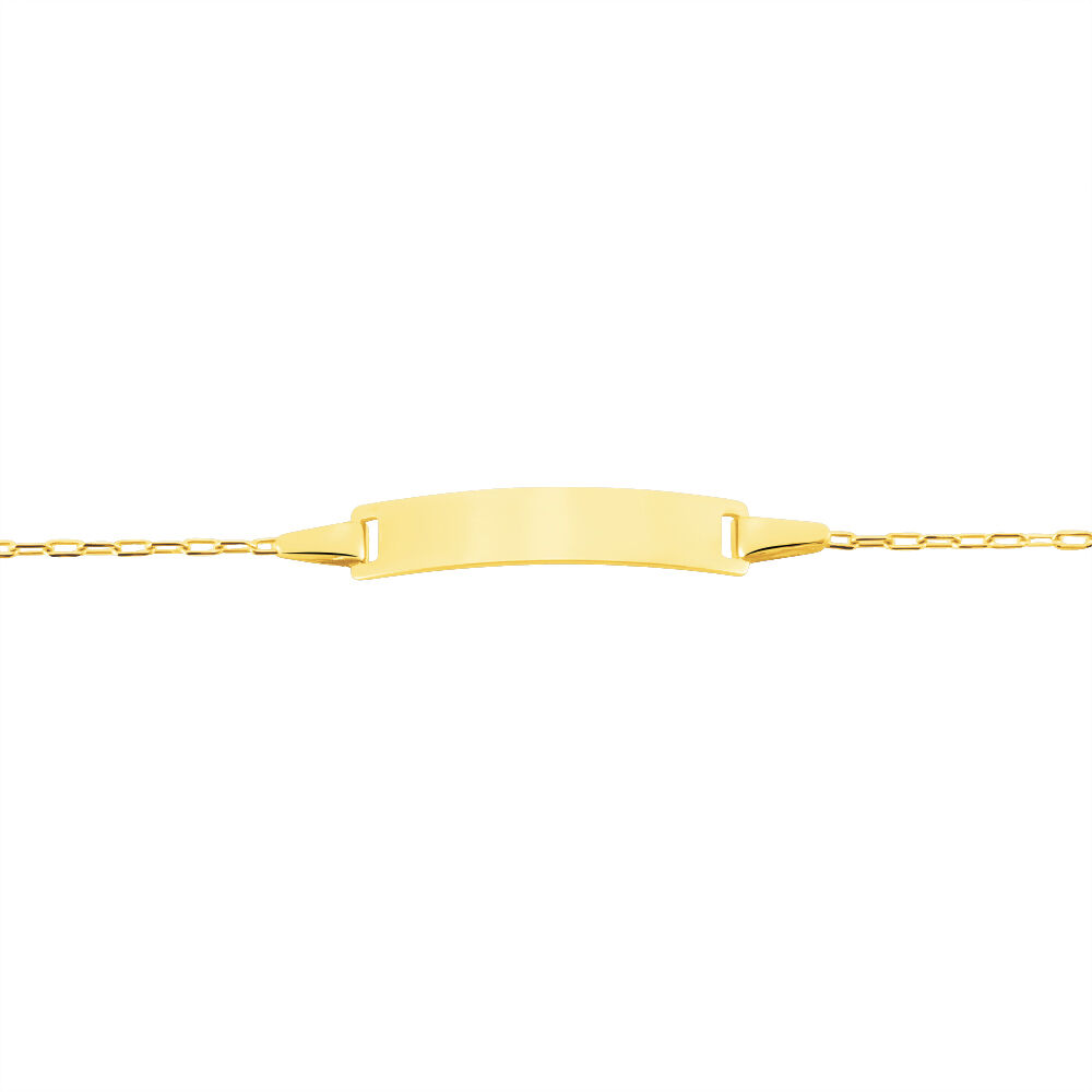 Bracelet Identité Gaspardine Maille Forçat Or Jaune - Gourmettes Enfant | Marc Orian