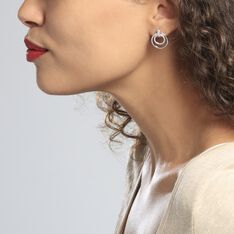 Boucles D'oreilles Pendantes Silvana Argent Blanc Oxyde De Zirconium - Boucles d'oreilles Pendantes Femme | Marc Orian