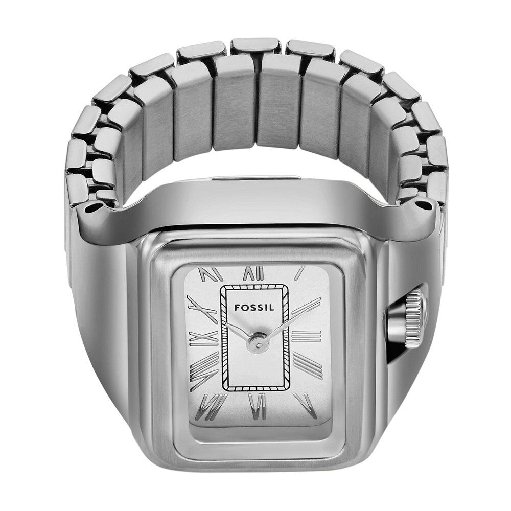 Montre Bague Fossil Raquel Watch Ring Argenté - Montres étanches Femme | Marc Orian