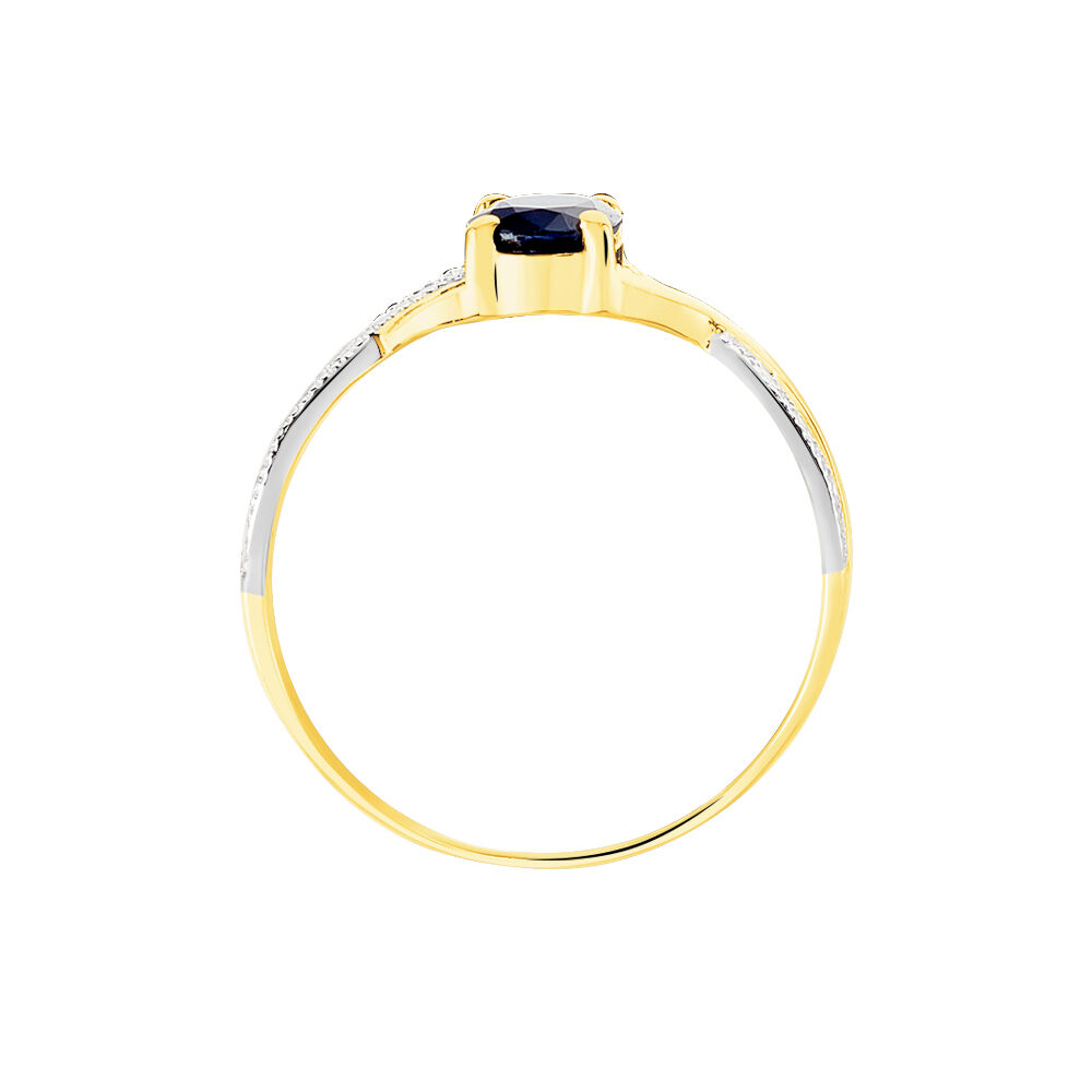 Bague Candice Or Jaune Saphir - Solitaires Femme | Marc Orian