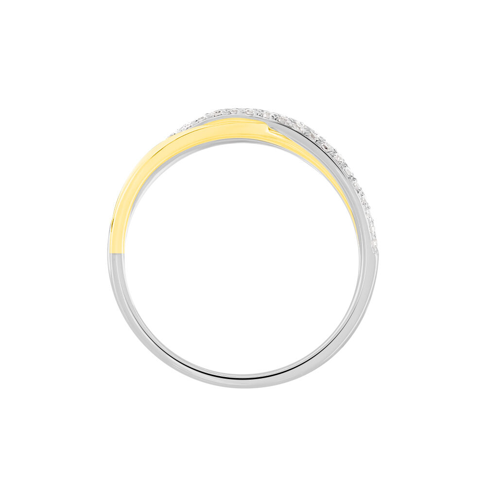 Bague Nene Or Bicolore Diamant - Bagues pierres précieuses Femme | Marc Orian