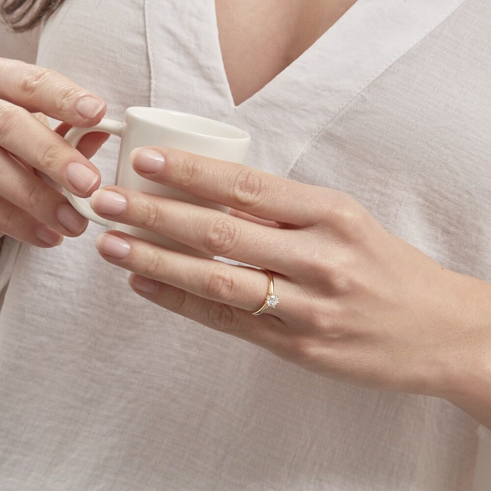 Bague Solitaire Samantha Or Jaune Diamant - Solitaires Femme | Marc Orian