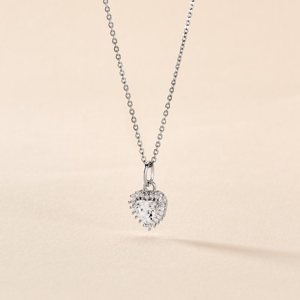 Collier Calvi Argent Blanc Oxyde De Zirconium - Colliers avec pierres Femme | Marc Orian