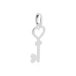 Pendentif Fatilia Clef Coeur Or Blanc - Pendentifs Femme | Marc Orian