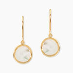 Boucles D'oreilles Pendantes Joana Or Jaune Nacre - Pendantes Femme | Marc Orian