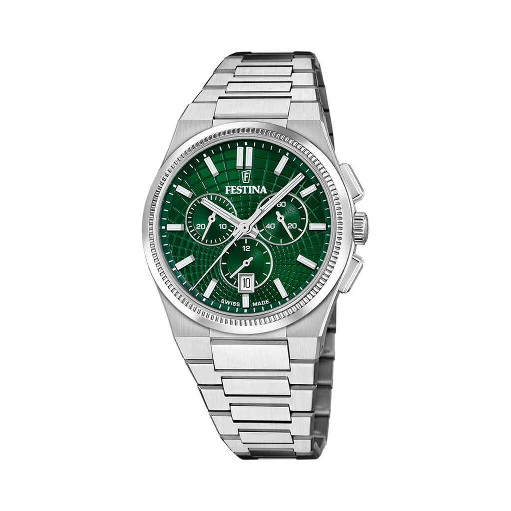 Montre Festina Swiss Made Rive Vert - Montres suisses Homme | Marc Orian