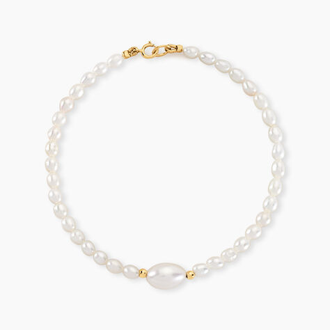 Bracelet Akil Or Jaune Perle De Culture - Bracelets chaînes Femme | Marc Orian