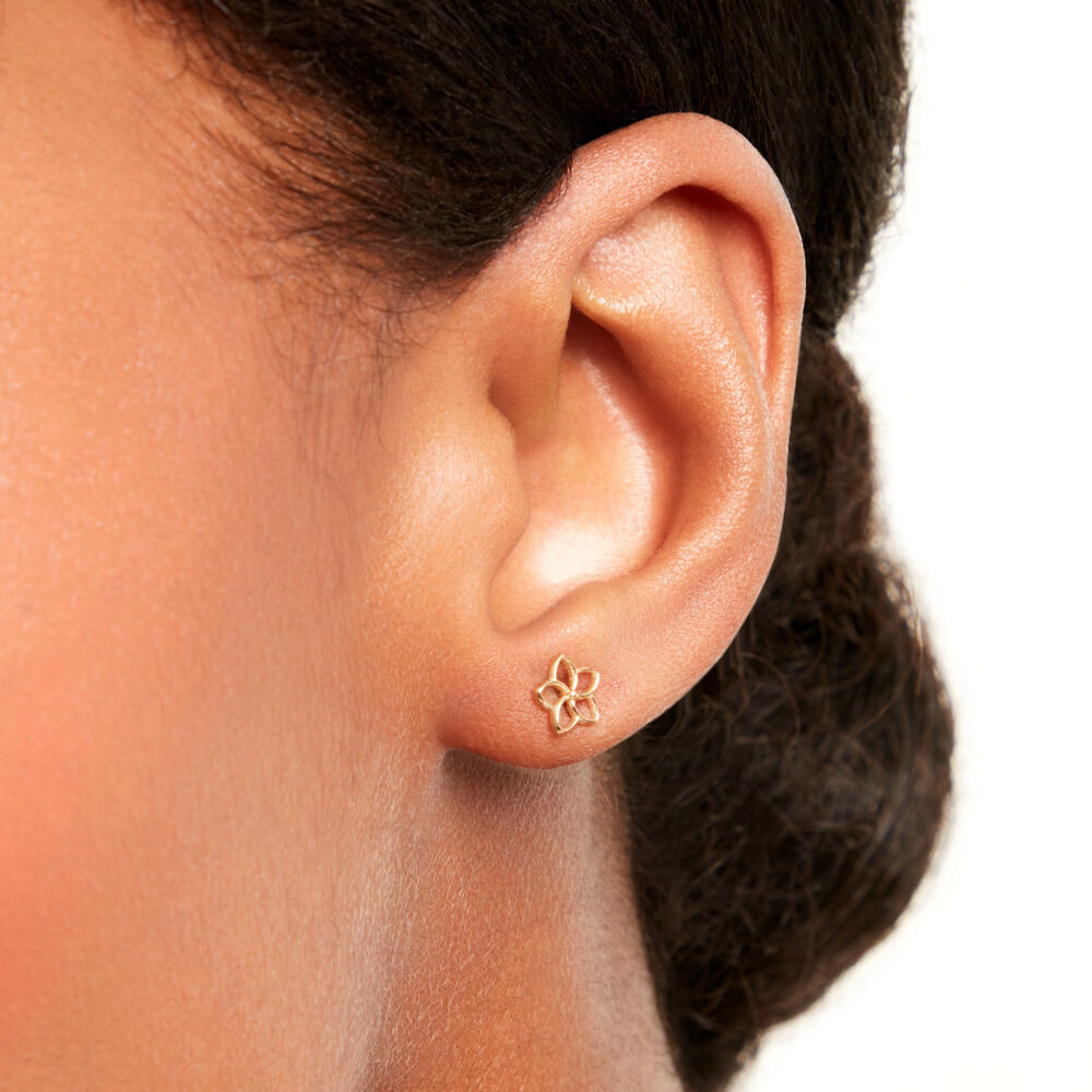 Boucles D'Oreilles Puces Daffodil Or Jaune - Puces Femme | Marc Orian
