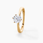 Solitaire Or Jaune Laurian Oxyde De Zirconium Blanc - Solitaires Femme | Marc Orian