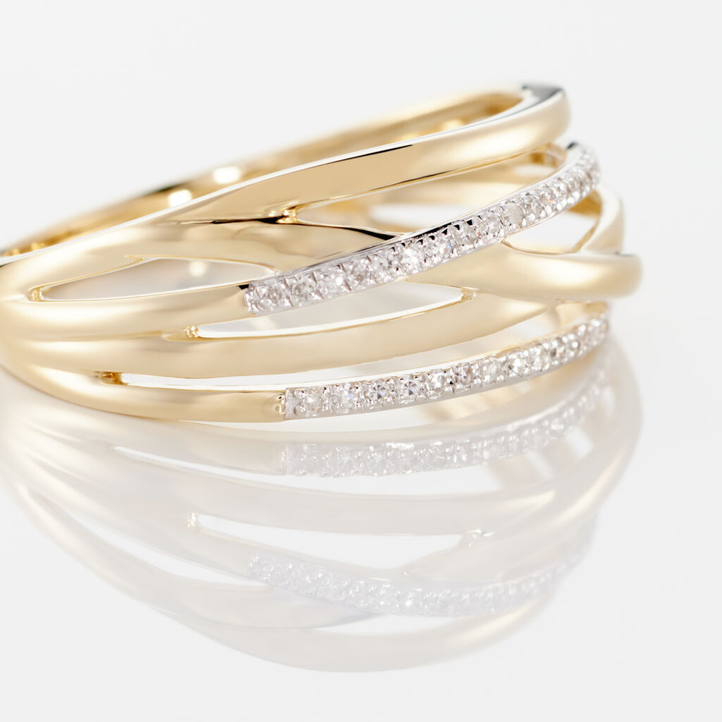 Bague Presilia Or Jaune Diamant - Bagues Femme | Marc Orian