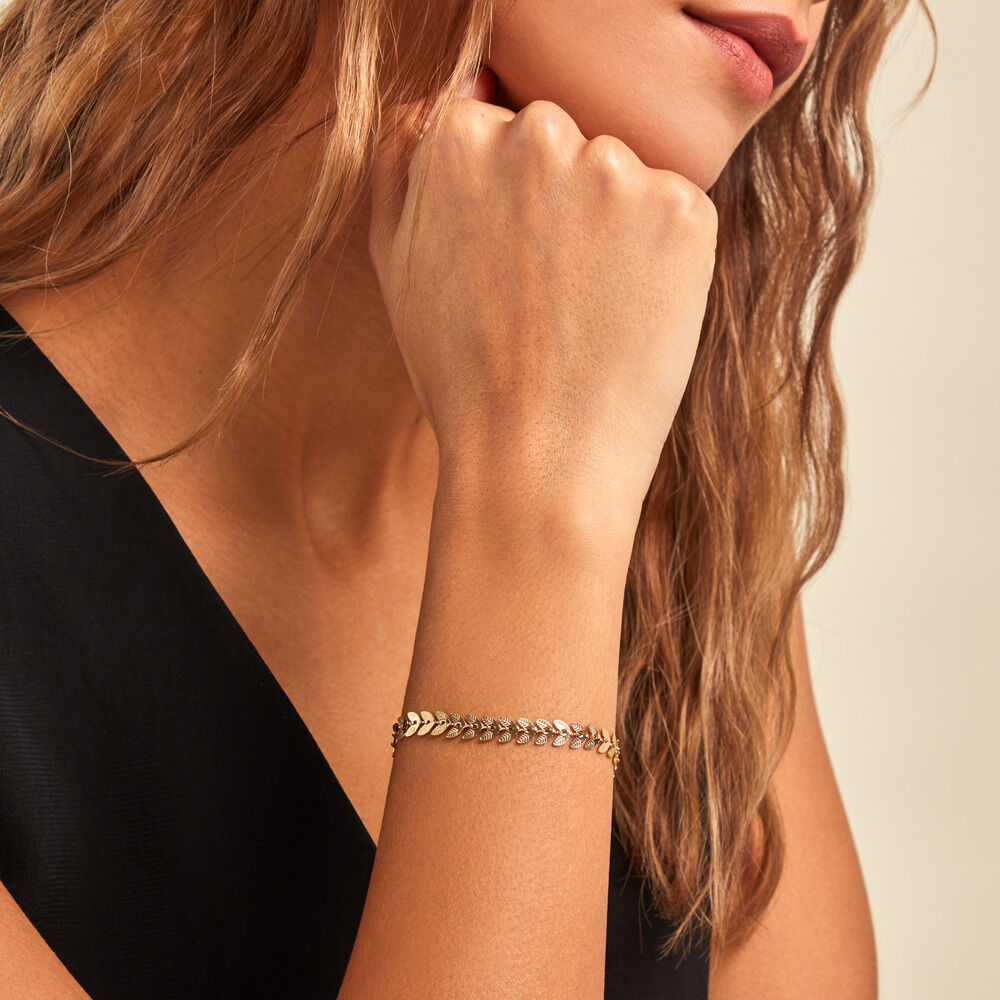 Bracelet Aurore Acier Doré - Bracelets mailles Femme | Marc Orian