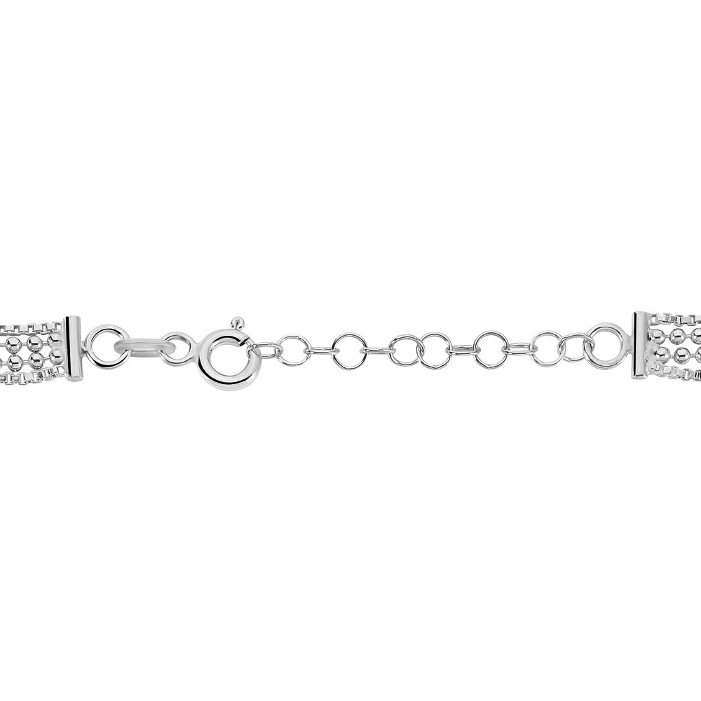 Bracelet Freja Argent Blanc - Bracelets chaînes Femme | Marc Orian