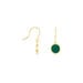 Boucles D'oreilles Pendantes Florica Or Jaune Malachite - Pendantes Femme | Marc Orian