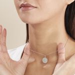 Pendentif Zodiaque Rond Argent Blanc - Bijoux personnalis&eacute;s Famille | Marc Orian