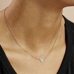 Collier Trilia Argent Blanc - Colliers fantaisie Femme | Marc Orian