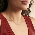 Cha&icirc;ne Iris Maille Gourmette Or Blanc - Chaines Femme | Marc Orian