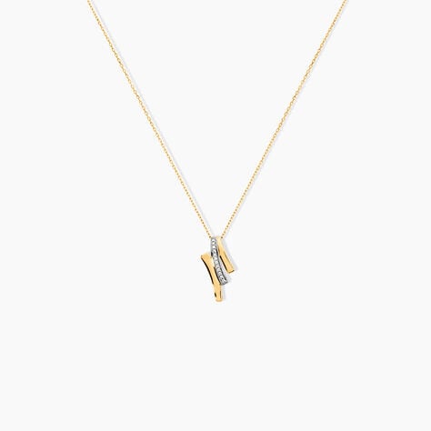 Collier Melia Or Jaune Diamant - Colliers avec pierres Femme | Marc Orian