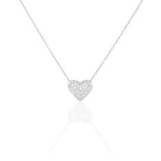Collier Ti Amo Or Blanc Diamant - Colliers Femme | Marc Orian