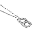Collier Oran Or Blanc Diamant - Colliers avec pierres Femme | Marc Orian