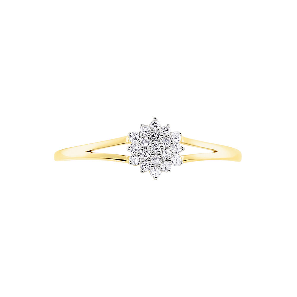 Bague Barbra Or Jaune Diamant - Bagues fiançailles Femme | Marc Orian