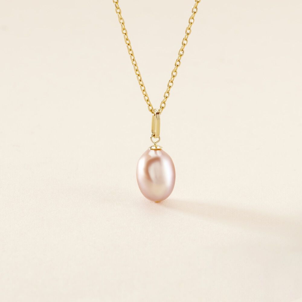 Pendentif Rose Or Jaune Perle De Culture - Pendentifs Femme | Marc Orian