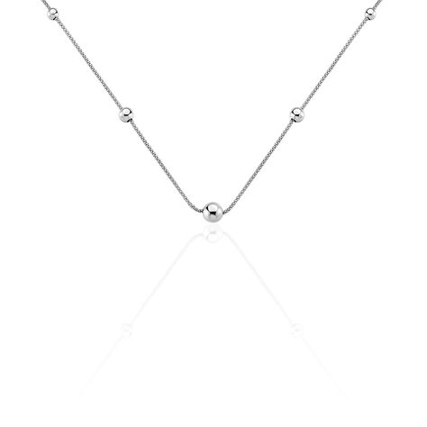 Collier Catarina Argent Blanc - Colliers Femme | Marc Orian