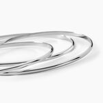 Bracelet Jonc Hugoline Argent Blanc - Bracelets joncs Femme | Marc Orian