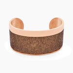 Bracelet Manchette Ouvert Acier Rose Carron - Bijoux fantaisie Femme | Marc Orian
