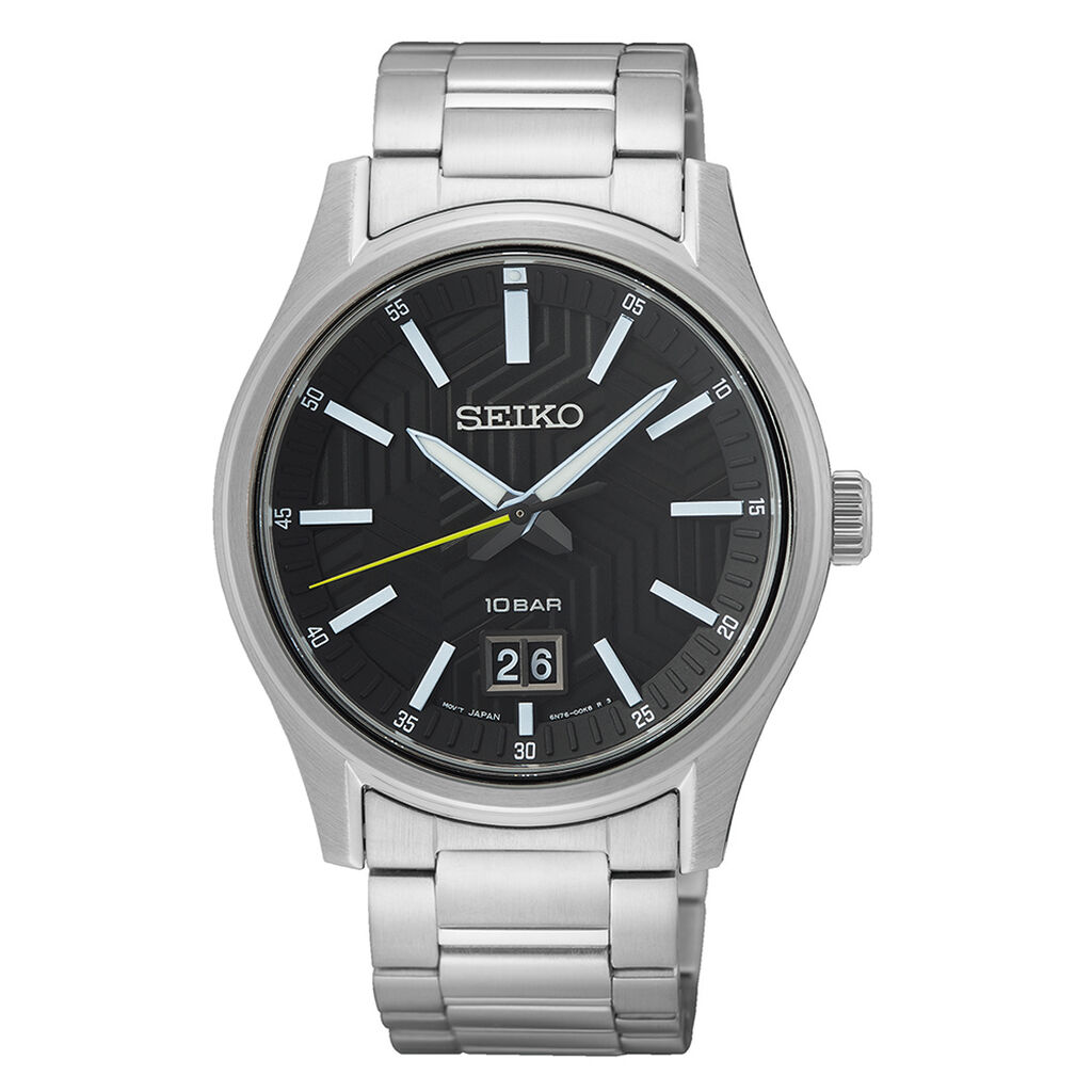 Montre Seiko Classique Noir - Montres étanches Homme | Marc Orian