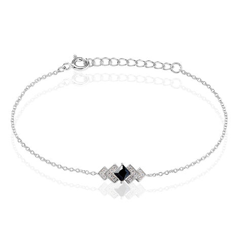 Bracelet Maymana Argent Blanc Oxyde De Zirconium - Bracelets chaînes Femme | Marc Orian