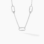 Collier Cherazade Argent Blanc - Colliers fantaisie Femme | Marc Orian