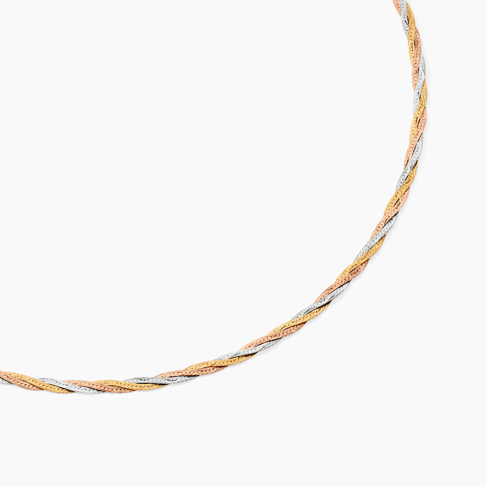 Collier Jasmin Tresse Or Tricolore - Colliers Femme | Marc Orian